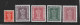 INDIA 1950 - 1951 OFFICIALS 3a, 1R - 10R SG O156, O161 - O164 UNMOUNTED MINT Cat £27.75 - Timbres De Service