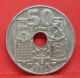 50 Centimos 1949 étoile 62 - SUP - Pièce Monnaie Espagne - Article N°2219 - 50 Centiem