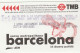 Ticket  Metro Subway Barcelona TMB - ATM - 1999-2000? - Europe