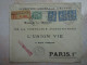 EGYPTE ALEXANDRIE ENVELOPPE LETTRE Recommandée 1919 Timbre Français Oblitération - Cartas & Documentos