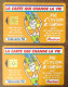 AUCHAN ORANGE TELECARTE REF PHONECOTE F1010 & 1010a TELEFONKARTE SCHEDA TARJETA PHONECARD PREPAID PREPAYÉE - 1999