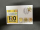 10-7-2-2023 (1 S 47)  Yellow - Black & Red 2.00 Vegemite - Coloured Coin 2023 On Cover (17-24-31 May) V Is For Stamp - 2 Dollars