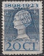 Plaatfout Vlekje Op De Ondervoet Van De 2 Van 1923 In 1923 Jubileumzegels 20 Cent Lijntanding 11½ X 12 NVPH 125 G PM - Variétés Et Curiosités