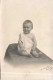 CARTE PHOTO - Bébé En Débardeur Blanc Assis - F Hurley Rouen - Carte Postale Ancienne - Bebes