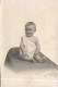 CARTE PHOTO - Bébé En Débardeur Blanc Assis - F Hurley Rouen - Carte Postale Ancienne - Neonati