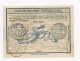 !!! COUPON REPONSE INTERNATIONAL OBLIT PARIS - SENAT DU 21/10/1907 (CREES LE 1/10/1907) - Reply Coupons