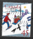 Canada 1996. Scott #1627a Single (U) Christmas, Children On Snowshoes, Sled - Single Stamps