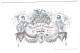 Belgique "Carte Porcelaine" Porseleinkaart, F. Semyn, Tailleur, Gand, Gend, Dim:92 X 58mm - Cartoline Porcellana
