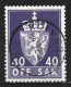 Norway 1955. Scott #O72 (U) Coat Of Arms - Dienstzegels