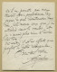 Albert Vizentini (1841-1906) - Violinist & Composer - Autograph Letter Signed - 1878 - Zangers & Muzikanten
