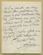 Albert Vizentini (1841-1906) - Violinist & Composer - Autograph Letter Signed - 1878 - Chanteurs & Musiciens