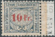 Svizzera-Switzerland-Suisse,1920/25 Revenue Stamp Tax Fiscal 10fr,SCHWEIZ.BUNDESBAHNEN-SWISS.FEDERAL RAILWAYS,Defective! - Spoorwegen