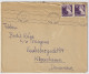SUÈDE / SWEDEN - 1947 2xFacit F370B On Cover From Stockholm To Copenhagen, Denmark - Lettres & Documents