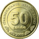 Monnaie, Turkmanistan, 50 Tenge, 2009, SUP, Laiton, KM:100 - Turkménistan