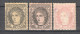 Sp139 1870 Spain Michel #97A,B,99 41.5 Euro 3St Mlh - Altri & Non Classificati