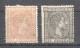 Sp150 1875 Spain Kingdom Alphonse Xii Michel #146,153 220 Euro 2St Mlh - Neufs