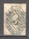 Tas049 1860 Australia Tasmania Six Pence Stamped 52 Launceston Gibbons Sg #44 85 £ 1St Used - Used Stamps