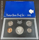Estados Unidos United States Set 1 Dime 1 5 Cent 1/4 1/2 Dollar 1968 Proof Siver Sc Unc - Collections