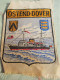 Ecusson Ancien/Ferry BELGIQUE- ANGLETERRE  /OSTEND-DOVER/ Vers 1960- 1970                 ET418 - Blazoenen (textiel)