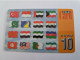 NETHERLANDS/ PREPAID/  € 10,- /FLAGS OF THE DIFFERENT COUNTRYS/   - USED CARD  ** 13940** - GSM-Kaarten, Bijvulling & Vooraf Betaalde