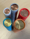 Lithuania UNC Mint Euro Cent Coin Roll Set. 5 Rolls: 1c - 20c. KM#205 -209 - Rouleaux