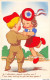 Militaria Patriotique Cocarde Tricolore Enfants Couple Amoureux  "Je T'attendais Depuis Quatre Ans ! - Dessins D'enfants