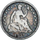 Monnaie, États-Unis, Seated Liberty Half Dime, Half Dime, 1857, Philadelphie - Half Dimes (Demi Dimes)