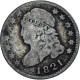 Monnaie, États-Unis, Liberty Cap Dime, Dime, 1821, Philadelphie, TB, Argent - 1796-1837: Bust (Buste)