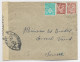 FRANCE ARC TRIOMPHE 1FR+ IRIS 1FR50X2 LETTRE DIEULEFIT 4.12.1944 DROME  POUR SUISSE AU TARIF + CENSURE N° 16 - 1944-45 Triomfboog