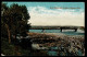 Ref 1620 - 1915 Postcard - Bow River Calgary Canada - 3c Rate With Good  M.Jaw & Cal T.P.O. Railway Pmk - Brieven En Documenten