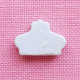 Feve Ancienne Plate Blanche Couronne Limoges Castel Biscuit Mat Porcelaine - Anciennes