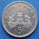 UK - 5 Pence 1997 "crowned Thistle" KM# 937b Elizabeth II Decimal Coinage (1971-2022) - Edelweiss Coins - 5 Pence & 5 New Pence