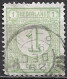 Plaatfout Verdikte Voet Van De L Van NederLand  In 1876 Cijfertype 1 Cent Groen NVPH 31 P - Plaatfouten En Curiosa