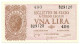 1 LIRA BIGLIETTO DI STATO LUOGOTENENZA UMBERTO BOLAFFI 23/11/1944 FDS - Regno D'Italia – Other