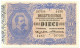 10 LIRE BIGLIETTO DI STATO EFFIGE UMBERTO I 13/01/1911 SUP- - Regno D'Italia – Other