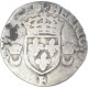 Monnaie, France, Henri II, Douzain Aux Croissants, Date Incertaine, Angers, TB - 1547-1559 Henry II