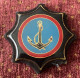 TURKEY,TURKEI,TURQUIE ,POLICE,MARINE POLICE, BREAST BADGE ROUND WW II - Police & Gendarmerie