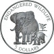 Monnaie, Îles Cook, Elizabeth II, Endangered Wildlife, 5 Dollars, 1995, SPL+ - Isole Cook