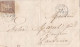Suisse Helvétia 5 Rappen Sur Lettre Cachet Lausanne Soir De 1858 - Cartas & Documentos