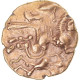 Monnaie, Aulerques Cenomans, 1/4 Statère Au Cheval Androcéphale Et Au - Celtic