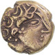 Monnaie, Carnutes, 1/4 Statère à La Lyre, 1st Century BC, TTB, Electrum - Celtic