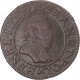 Monnaie, France, Henri III, Double Tournois, 1587, Paris, TB+, Cuivre - 1574-1589 Henry III