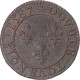 Monnaie, France, Henri III, Double Tournois, 1587, Paris, TB+, Cuivre - 1574-1589 Henry III