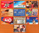 10 Different Phonecards - Telekom-Betreiber