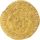 Monnaie, France, Charles VII, 1/2 écu D'or à La Couronne, 1445, Paris, TTB - 1422-1461 Charles VII Le Victorieux