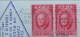 CUBA-USA 1947, FDC COVER, FRANKLIN D.ROOSEVELT, ILLUSTRATE, BLOCK OF 4 STAMP, HABANA CITY 2 DIFF CANCEL, DIAMOND SHAPE - Briefe U. Dokumente