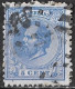 Beschadigde Boven Kaderlijn In 1872 Koning Willem III 5 Cent Blauw NVPH 19 - Plaatfouten En Curiosa