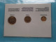 Set Of 3 Coins > BELGIË / BELGIQUE ( DETAIL > Voir / See SCANS ) Gold Plated ! - Other & Unclassified