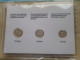 Set Of 3 Coins > SINGAPORE ( DETAIL > Voir / See SCANS ) Gold Plated ! - Singapour