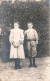 CARTE PHOTO - Portrait De Deux Enfants - Fratrie - Extérieur - Carte Postale Ancienne - Children And Family Groups